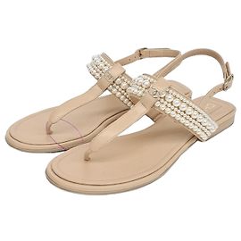 Sandali Slide Chanel Marrone
