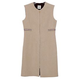 Hermès Cashmere-Reißverschlussweste Größe Braun