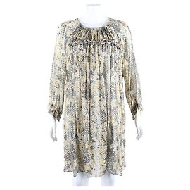 Isabel Marant Vestido de seda Multicolor