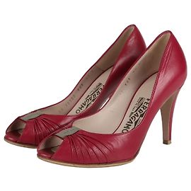 Salvatore Ferragamo Open Toe Pumps Größe Rot