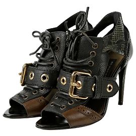 Burberry Zapatos de Tacón Ankle West Mary Multicolor