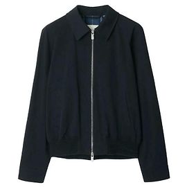 Burberry Cotton Harrington Jacket Blue