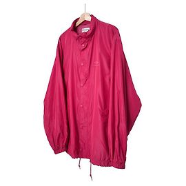 Balenciaga Men's Icon Oversized Windbreaker Jacket Pink