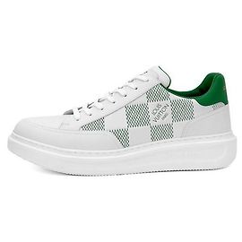 Louis Vuitton Luxus Biar Men Beverly Hills Damier Trainer Sneakers Weiß Grün Weiß
