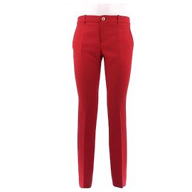 Gucci Red Cotton Pants Size 38 Red