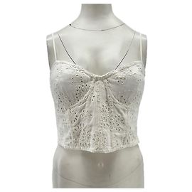 Top de lino blanco Ralph Lauren Blanco