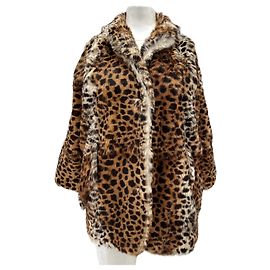 Isabel Marant Etoile Giacca leopardata in pelliccia Marrone