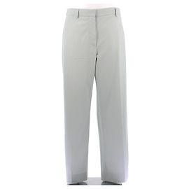Pantalones Dries Van Noten Verde agua de algodón Verde