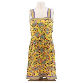 Jean Paul Gaultier Bedrucktes gelbes Kleid Gelb