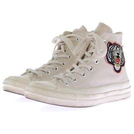 Baskets Converse Tiger blanches en toile taille 37.5 Blanc