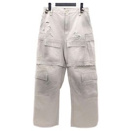Balenciaga Garde-Robe Large Cargo Beige Pants Brown