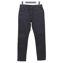 Saint Laurent Schwarze Slim Fit Jeans für Herren Schwarz
