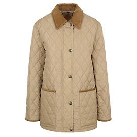 Burberry Women’s Quilted Nylon Half Sand Jacket White