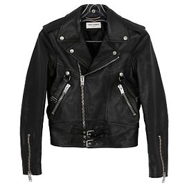 Saint Laurent Bikerjacke Schwarz
