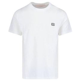 Valentino Camiseta de algodón de manga corta Blanco