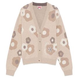 Kenzo Embroidered Cardigan Brown
