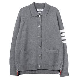 Thom Browne Cardigan à rayures Bar Marron