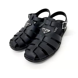 Prada Rubber Sandals Black