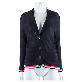 Cardigã Thom Browne Azul