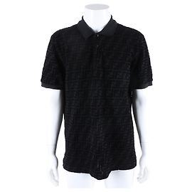 Fendi PK Velluto a Maniche Corte Nero