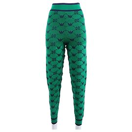 Calças de malha com faixa Gucci Adidas Verde