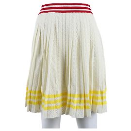 Gucci Adidas Strickrock Weiß
