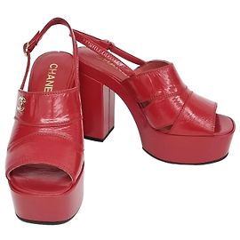 Sandali aperti Chanel Rosso