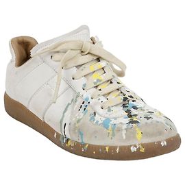 Maison Martin Margiela Baskets Paint Drop Réplique Blanc