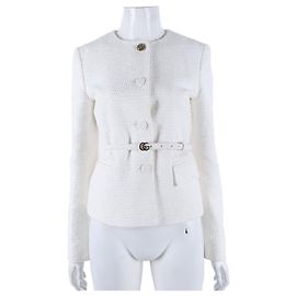 Gucci Tweed Jacket White