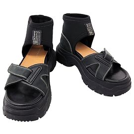 Maison Martin Margiela Sandali Velcro Maison Margiela Nero
