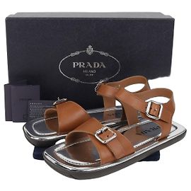 Prada Strap Buckle Sandals Size Brown
