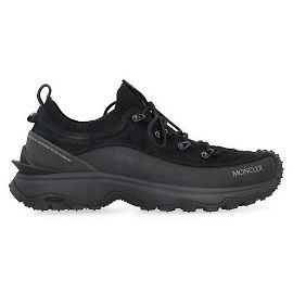 Moncler Trail Grip Light Nubuck Suede Sneakers Black