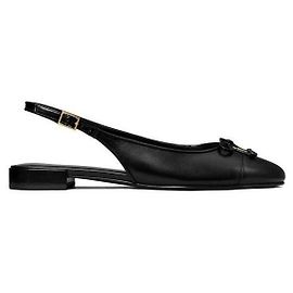 Tory Burch Ballerine Slingback con Punta Cap Toe Nero