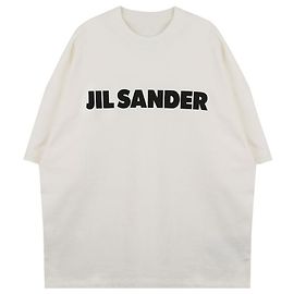Jil Sander Front Logo Jersey T-Shirt White