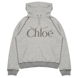 Chloé Sudadera oversized con logo Castaño