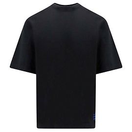 Burberry Baumwoll-T-Shirt mit kurzen Ärmeln Schwarz