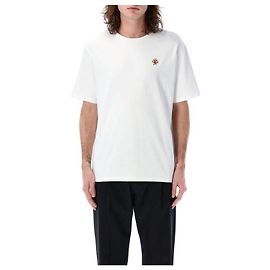 Bally Kurzarm-T-Shirt mit Wappen-Logo Weiß
