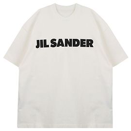 Jil Sander Camiseta con logo Blanco