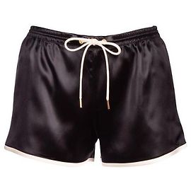 Céline Mini Satin Shorts Black