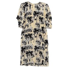 Marni Robe à imprimé floral Jaune