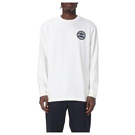 Kenzo Langarm-T-Shirt mit Logo-Patch Weiß