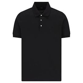Fendi Baumwoll-Polo ASDT Schwarz