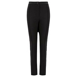 Moncler Logo Tab Straight Pants Black