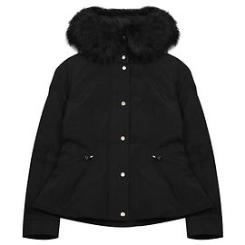 Moncler Veste courte à capuche Bron Down Noir