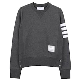 Thom Browne Klassischer Loopback-Sweatshirt Braun