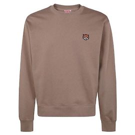 Kenzo Bestickter Happy Tiger Sweatshirt Braun