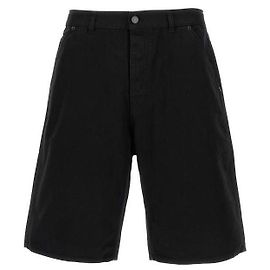 Saint Laurent Bermuda baggy de algodão Preto