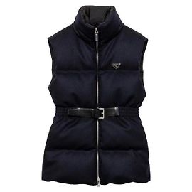 Prada Woll-Daunenweste SOOO Blau