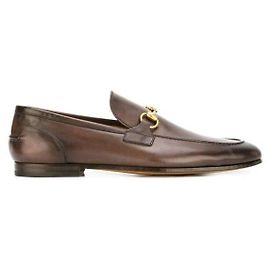 Gucci Leather Loafers Brown