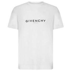 Givenchy Reverse Logo Slim Fit Short Sleeve T-Shirt White